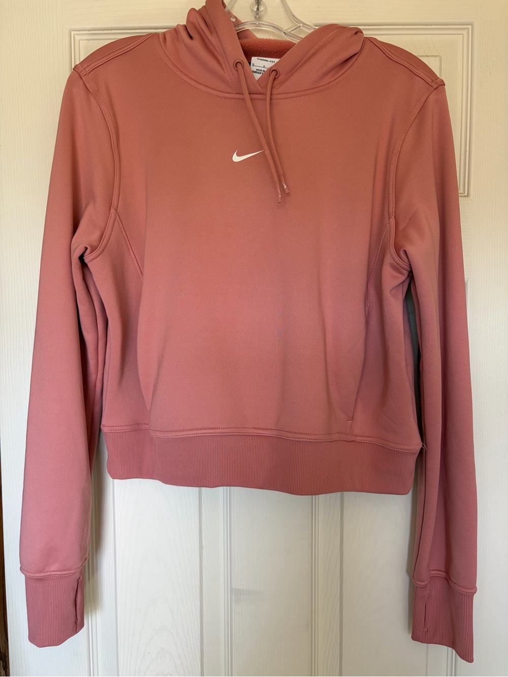 Nike Women's Mauve Pullover Hoodie with White Swoosh